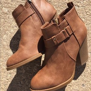 Trendy Brown Ankle Booties