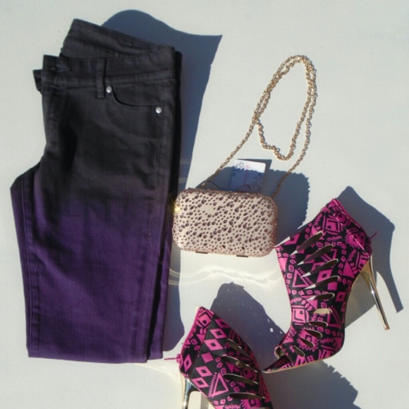 ☆HP☆ 1\3 MONIKA CHIANG OMBRE DIP DYE SKINNY JEANS - Picture 2 of 6