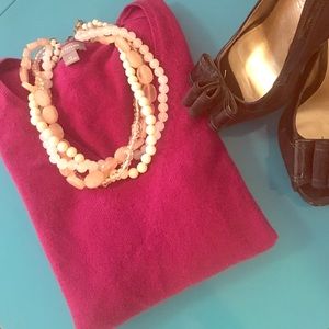 100% Cashmere Fuchsia Sweater