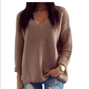Tan Knit Sweater