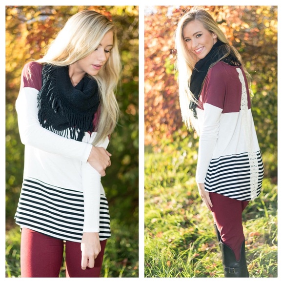 SOLD OUT❗️COLOR BLOCK TOP - Picture 2 of 2