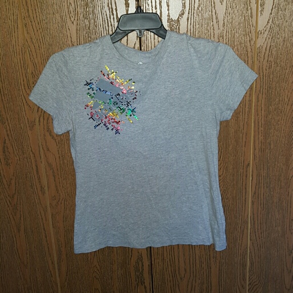 Rainbow sparkle Adidas shirt