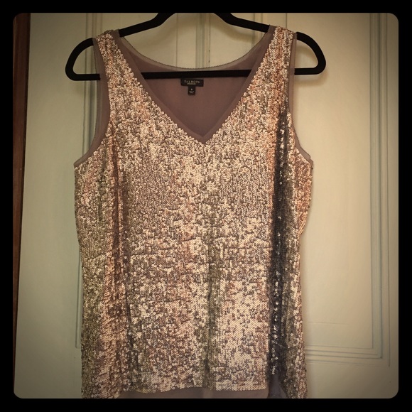 Sophisticated sequenced tank top