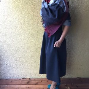 🎉Posh Party Sale🎉 Charcoal Madewell Midi Skirt