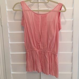 Anthropologie pink top