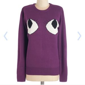 XS Purple Kling sweater NWT
