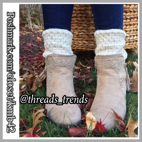 Threads & Trends Accessories - Crystal Gem Boot Cuffs