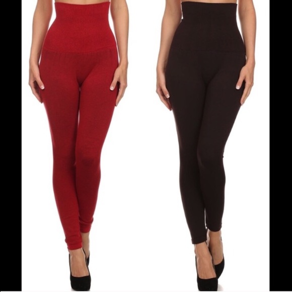 High Waist, Compression Leggings - Picture 2 of 4