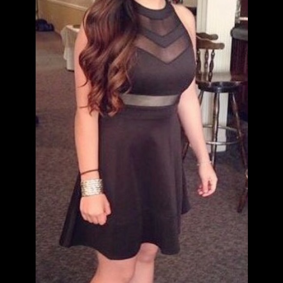 Black skater dress