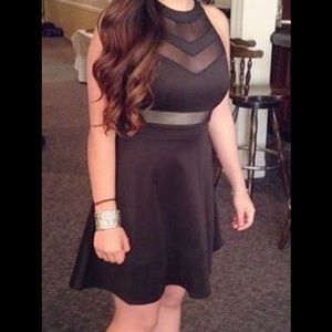 Black skater dress