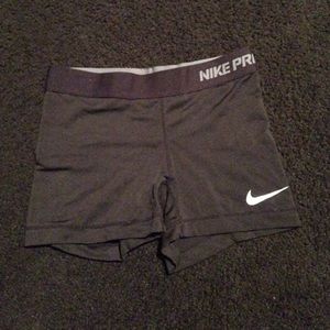 Nike pro spandex shorts