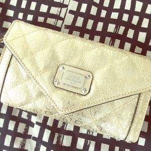 Gold Guess side purse