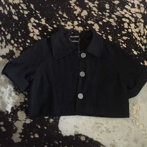 Black Cropped Jacket