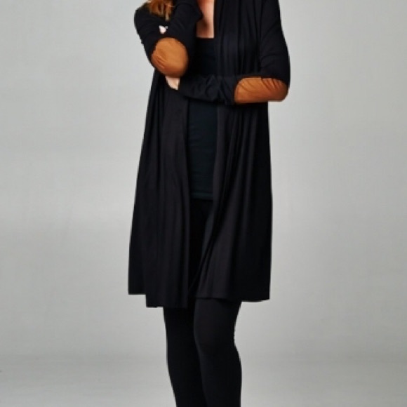 💔LAST ONE💔🇺🇸Elbow Patch Open Cardigan black - Picture 2 of 3