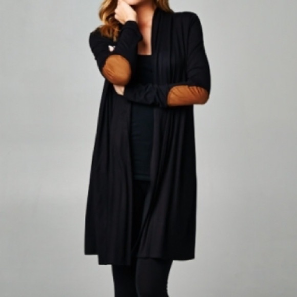 💔LAST ONE💔🇺🇸Elbow Patch Open Cardigan black - Picture 3 of 3