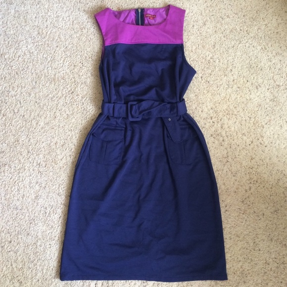 Belted cotton dress