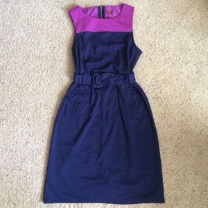 Belted cotton dress