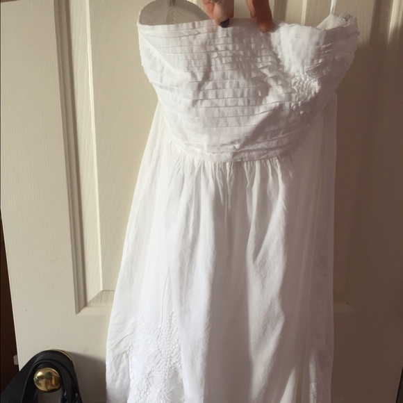 Jessica Simpson white tube top dress sz M