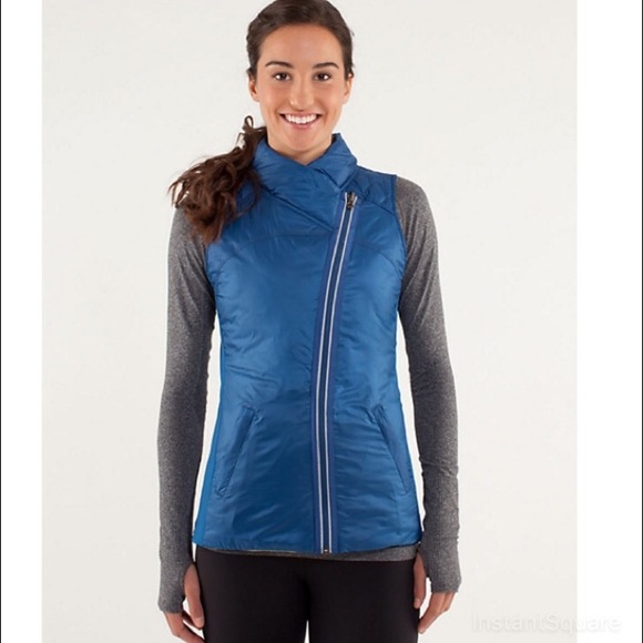Lululemon Blue Reversible Down Vest
