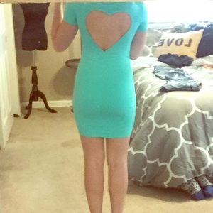 Heart cut out dress