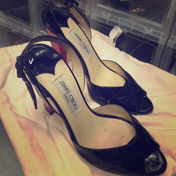 ❤️sold❤️ Jimmy Choo peep toe sling backs