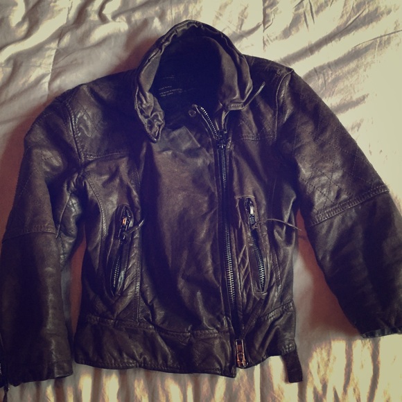 Rare ALL SAINTS Cropped Worley Biker Jacket