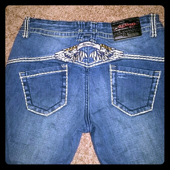ED Hardy Christian audigier skinny leg jeans