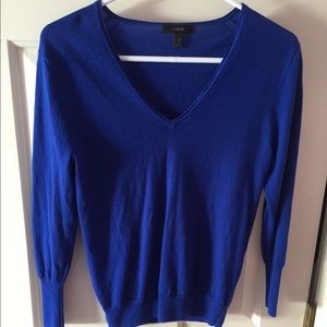 J. Crew Blue V-neck sweater sz XS