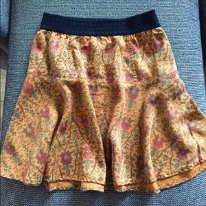 🍂Mustard tapestry print skirt🍂