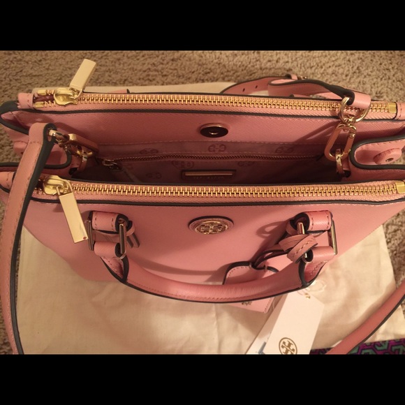 New Tory Burch Robinson micro double-zip tote pink - Picture 2 of 3