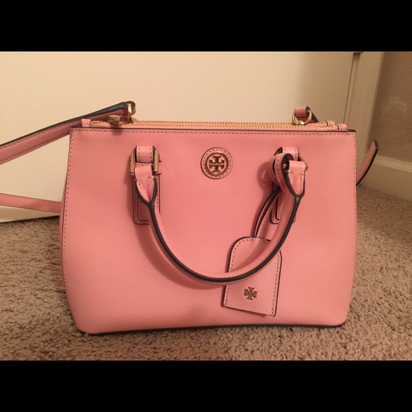 New Tory Burch Robinson micro double-zip tote pink - Picture 3 of 3