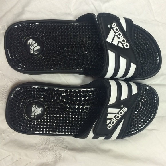 Adidas sandals.