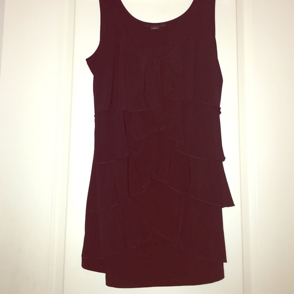 Long, black White House Black Market tank.