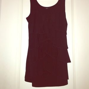 Long, black White House Black Market tank.