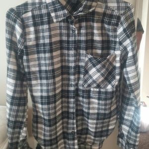 White and black flannel