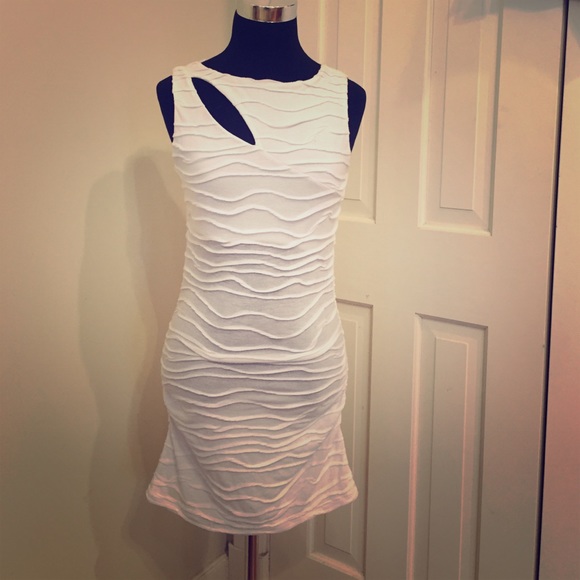 Arden B white mini club dress or tunic small