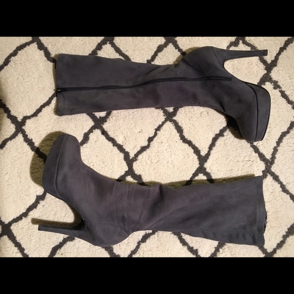 Aldo Grey Suede Boots