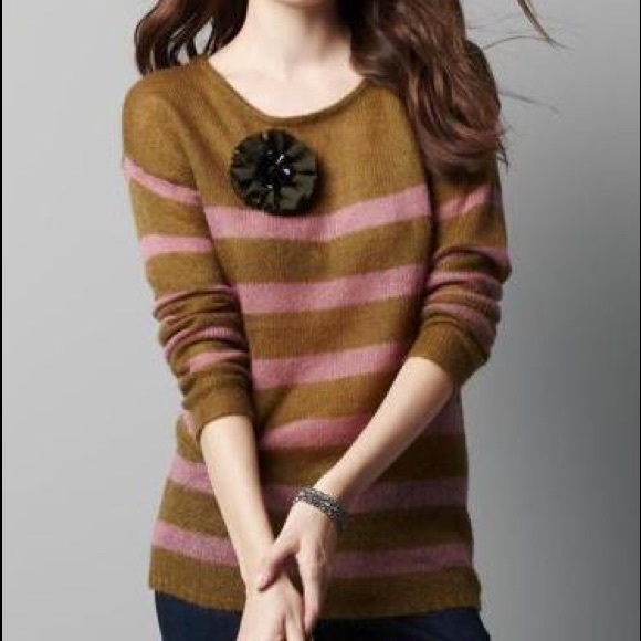LOFT Striped Mohair Tunic Sweater!