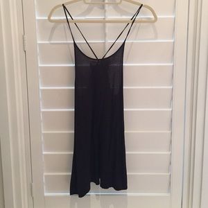 Free people black top with bow in the back