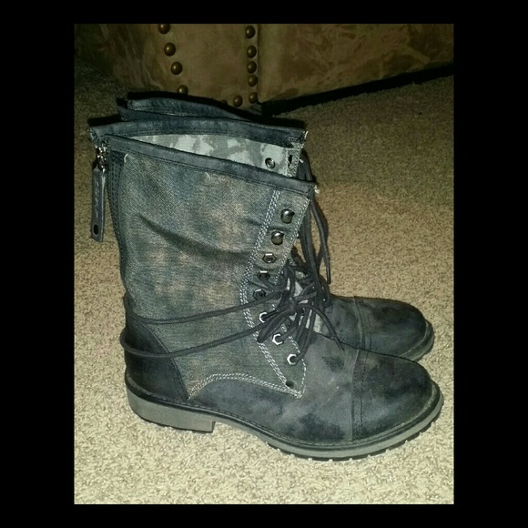 **SOLD** ROXY Combat Moto Boots