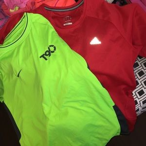 Adidas climate lite and Nike dri-fit