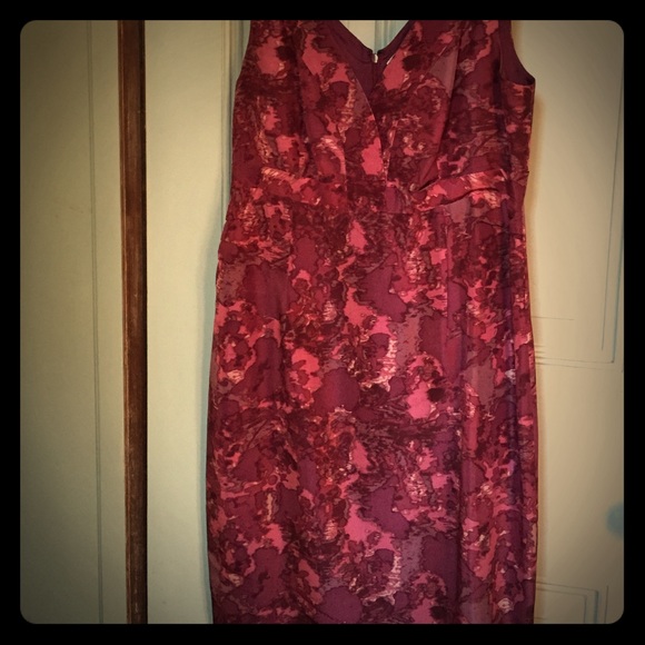 Magenta watercolor dress size 10