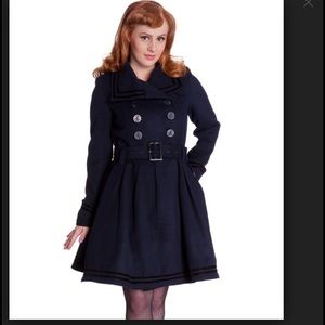 👀ISO👀 Hell Bunny Navy Coat Sz L or XL