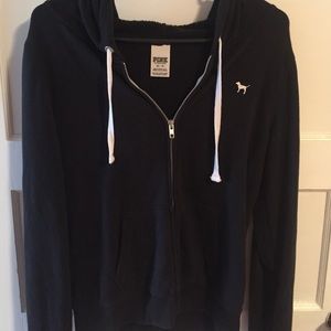 Black & white PINK Victoria's Secret jacket