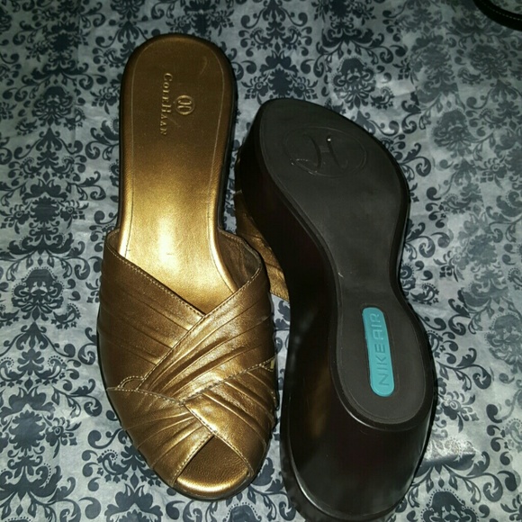 Cole Haan Shoes Cole Haan Gold Wedge Shoes Nike Air Sole Cole Haan Shoes Cole Haan Gold Wedge Shoes Nike Air Sole