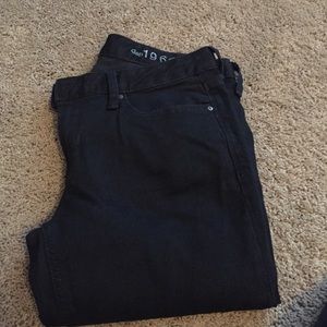 Gap straight black jeans