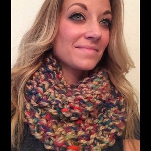 Bohemian Multicolored Infinity Scarf