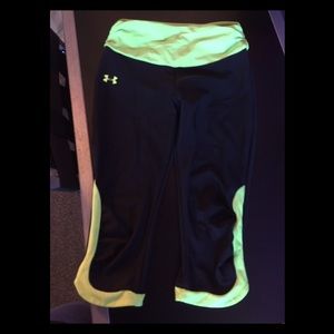 Lime green under armour Capri!