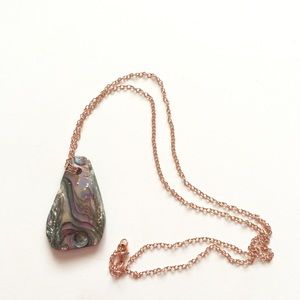Mother of Pearl Rose Gold Necklace