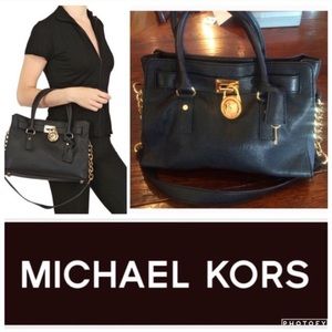 MK Hamilton Saffiano Satchel